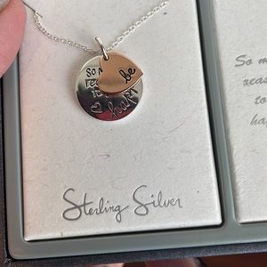 Inspirational necklace, Sterling Silver Necklace